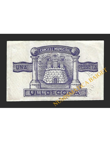 ULLDECONA (Tarragona) - 1 pesseta 1937