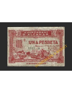 ALCANAR (Tarragona) - 1 pesseta 1937