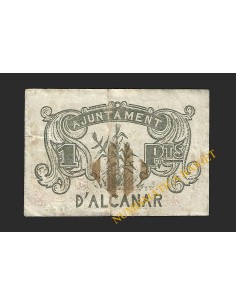 ALCANAR (Tarragona) - 1 pesseta 1937 2