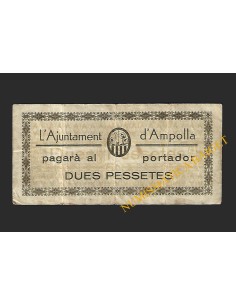 AMPOLLA (Tarragona) - 2 pessetes 1937