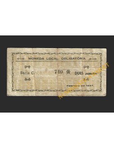 AMPOLLA (Tarragona) - 2 pessetes 1937 2