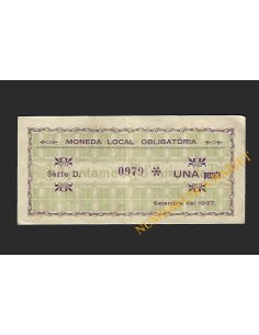 AMPOLLA (Tarragona) - 1 pesseta 1937 2