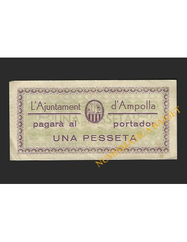AMPOLLA (Tarragona) - 1 pesseta 1937