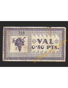 SOLIVELLA  (Tarragona) - 0'50 pessetes 1937 2