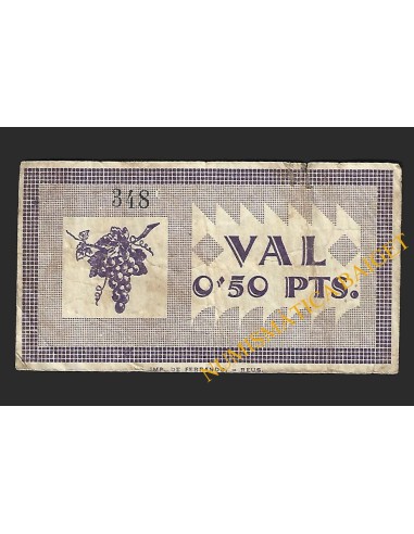 SOLIVELLA  (Tarragona) - 0'50 pessetes 1937
