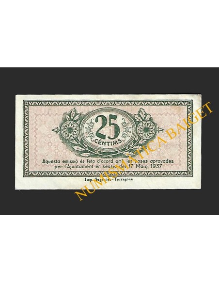 TARRAGONA - 25 cèntims 1937