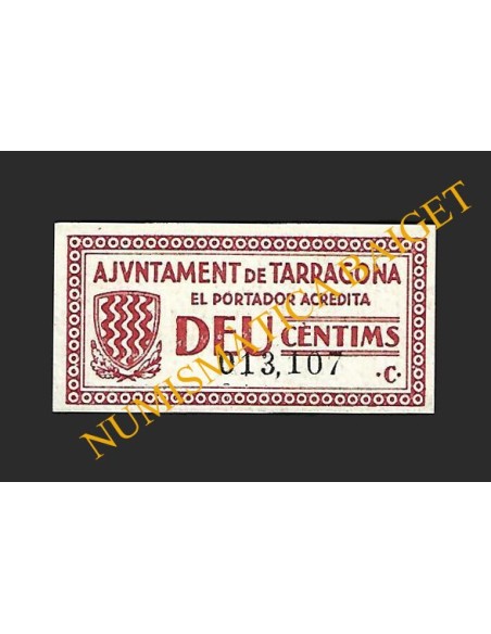 TARRAGONA - 10 cèntims 1937