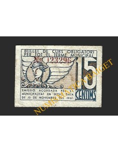 TERRASSA (Barcelona) - 15 cèntims 1937 2