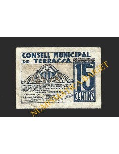 TERRASSA (Barcelona) - 15 cèntims 1937