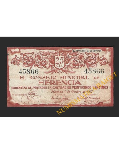 HERENCIA (Ciudad Real) - 25 céntimos
