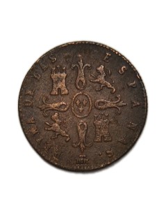 ISABEL II - 4 maravedís 1842 Segovia 2