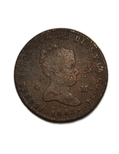 ISABEL II - 4 maravedís 1842 Segovia