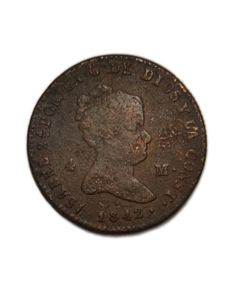 ISABEL II - 4 maravedís 1842 Segovia