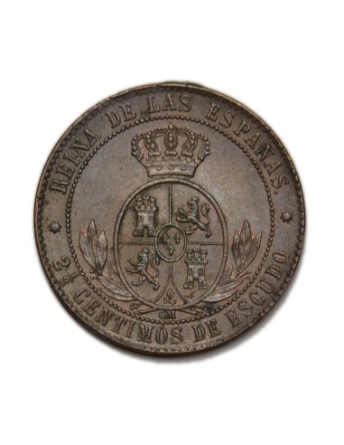 ISABEL II - 2 1/2 céntimos de escudo 1867 Sevilla