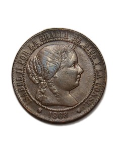 ISABEL II - 2 1/2 céntimos de escudo 1867 Sevilla