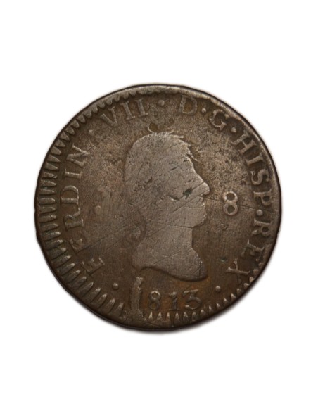 FERNANDO VII - 8 maravedís 1813 Jubia