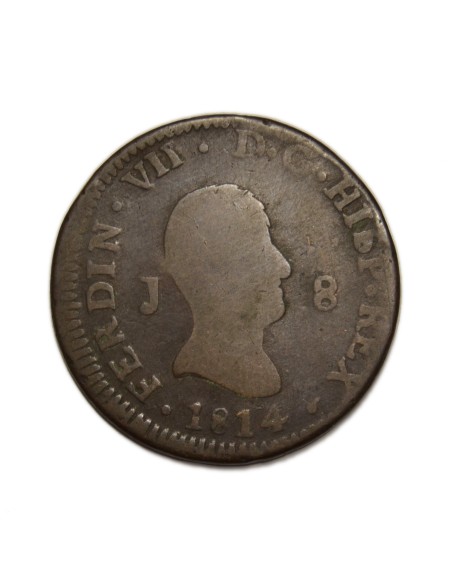 FERNANDO VII - 8 maravedís 1814 Jubia