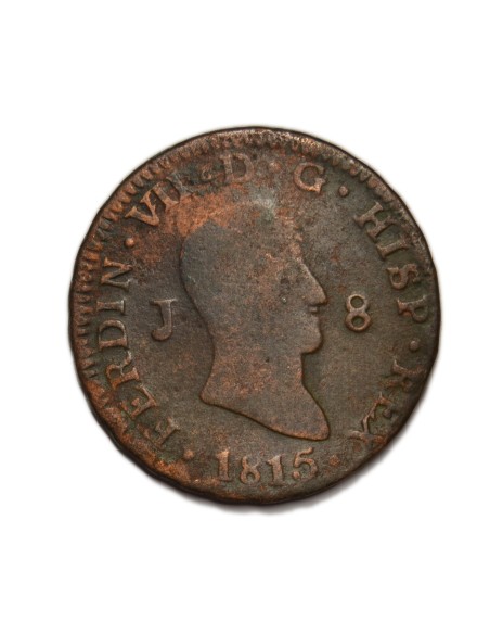 FERNANDO VII - 8 maravedís 1815 Jubia