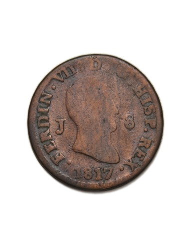 FERNANDO VII - 8 maravedís 1817 Jubia