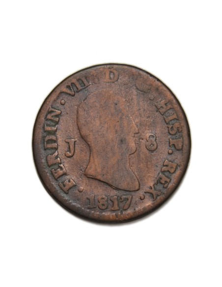 FERNANDO VII - 8 maravedís 1817 Jubia