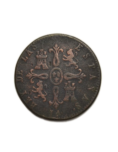 FERNANDO VII - 8 maravedís 1823 Jubia