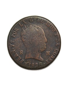 FERNANDO VII - 8 maravedís 1823 Jubia