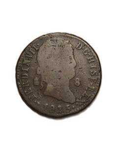 FERNANDO VII - 8 maravedís 1825 Segovia