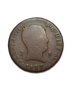 FERNANDO VII - 8 maravedís 1827 Jubia