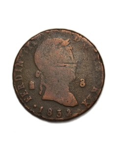FERNANDO VII - 8 maravedís 1832 Segovia