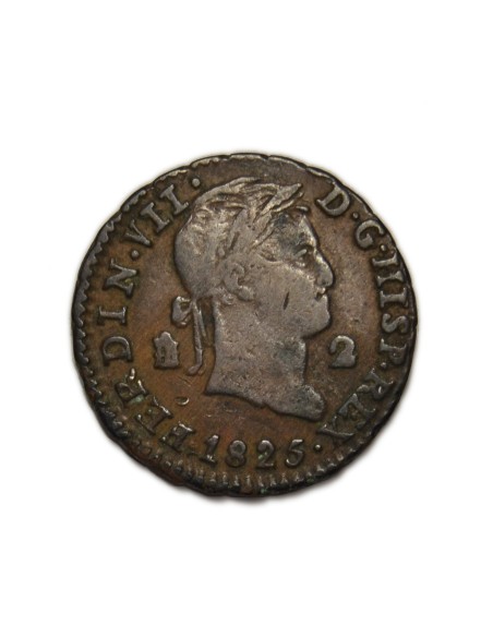 FERNANDO VII - 2 maravedís 1825 Segovia