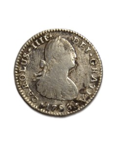 CARLOS IV - 1 REAL 1796 MEXICO