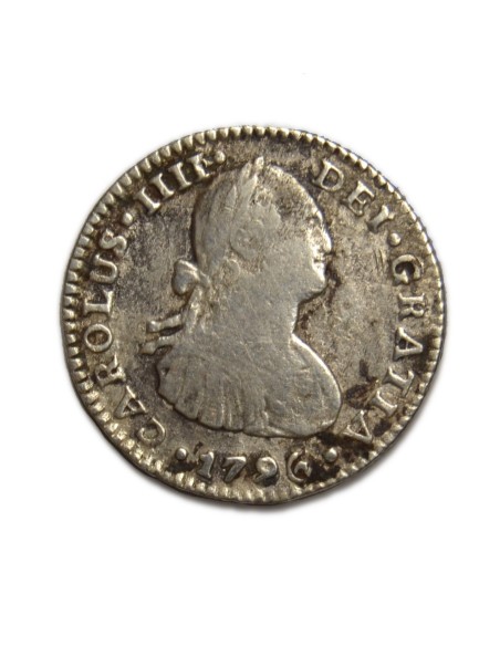 CARLOS IV - 1 REAL 1796 MEXICO