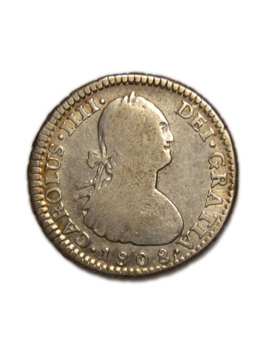 CARLOS IV - 1 REAL 1808 POTOSI