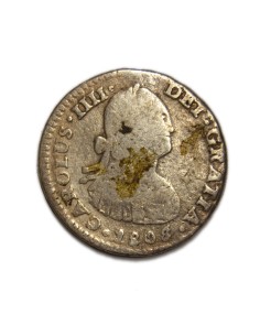 CARLOS IV - 1 REAL 1808 MEXICO