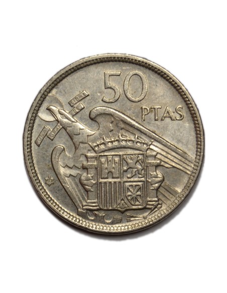50 PESETAS 1957 * 58 variedad: UNA LIBRE GRANDE