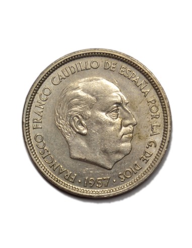 50 PESETAS 1957 * 58 variedad: UNA LIBRE GRANDE