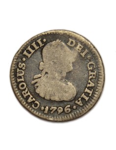 CARLOS IV - 1/2 REAL 1796 MEXICO