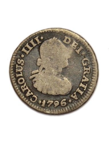 CARLOS IV - 1/2 REAL 1796 MEXICO