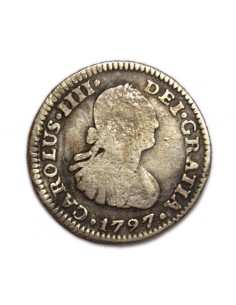 CARLOS IV - 1/2 REAL 1797 MEXICO
