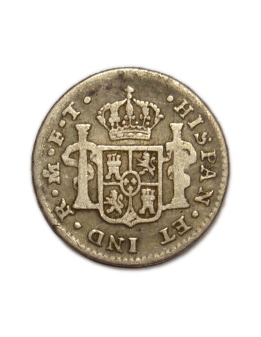 CARLOS IV - 1/2 REAL 1802 MEXICO