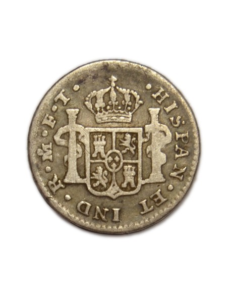 CARLOS IV - 1/2 REAL 1802 MEXICO