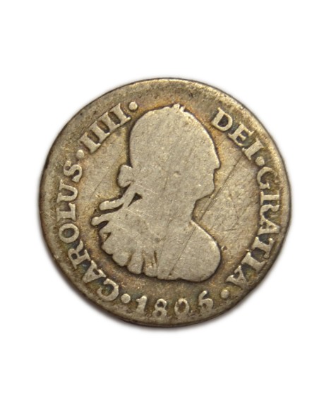CARLOS IV - 1/2 REAL 1805 MEXICO