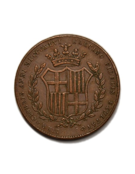 ISABEL II 1846 - MEDALLA DE LA BODA REAL - BARCELONA