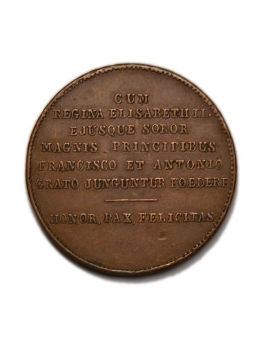 ISABEL II 1846 - MEDALLA DE LA BODA REAL - BARCELONA
