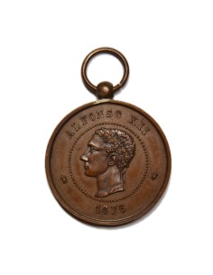 ALFONSO XII 1876 - MEDALLA JOLÓ