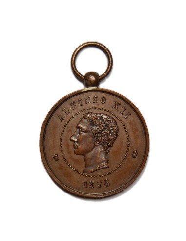 ALFONSO XII 1876 - MEDALLA JOLÓ