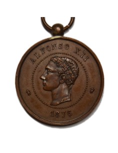 ALFONSO XII 1876 - MEDALLA JOLÓ 2