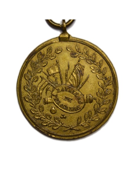 ISABEL II 1840 - MEDALLA DE LAS BATALLAS DE PERACAMPS (LLEIDA)