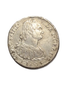 CARLOS IV - 8 REALES 1805 LIMA