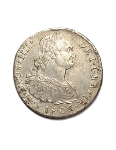 CARLOS IV - 8 REALES 1805 LIMA